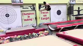 Increasing Difficulty on Floor using Tumble Track Yin Alvarez Olympic Coach and PYL Founder