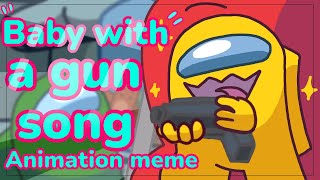 Baby with a gun Song|| Amoug us song Rodamrix || baby among us animation || Gift for Nuttyday