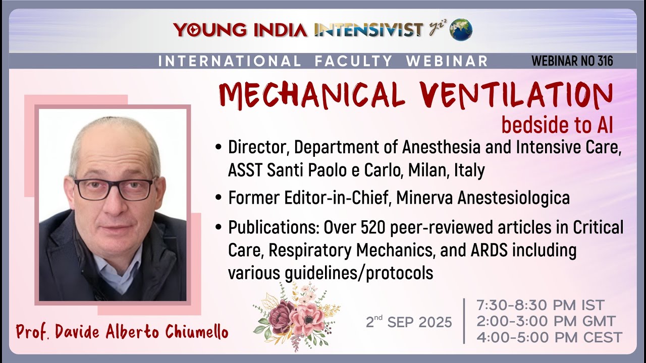 MECHANICAL VENTILATION bedside to AI _Prof Davide Alberto Chiumello( Italy)