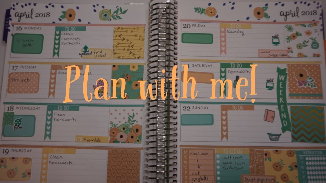 Plan with me//eclp horizontal//ft StickToThePlans