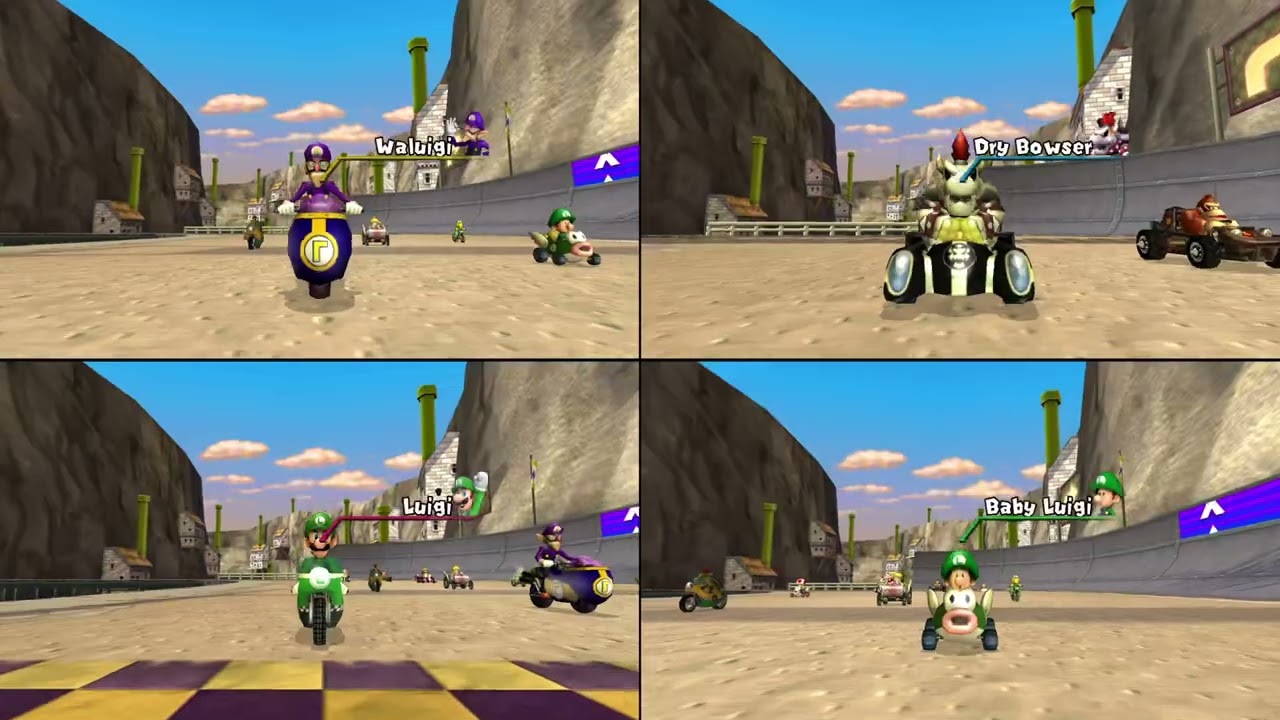 Mario Kart Wii ✦ 4 Players #636 (3 Tracks) 150cc