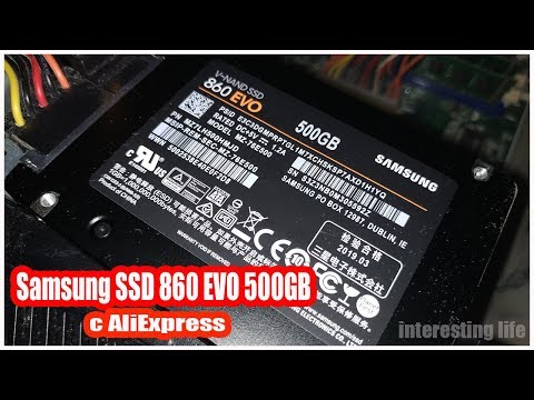 Распаковка и обзор Samsung SSD 860 EVO 500 Гб SATA 3 с AliExpress. Установка. Как включить SSD диск?