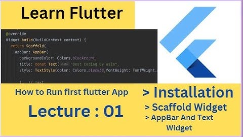 Flutter Course for Beginners - Scaffold and MaterialApp Demystified