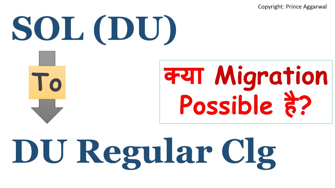 Migration from SOL to Regular College | Is Migration really Possible? | Prince Aggarwal-  SOL Talks