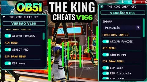 THE KING CHEATS V166 | Free Fire Mod Menu | Mod Menu Free Fire | Free Fire Hack Mod Menu | Gringo xp