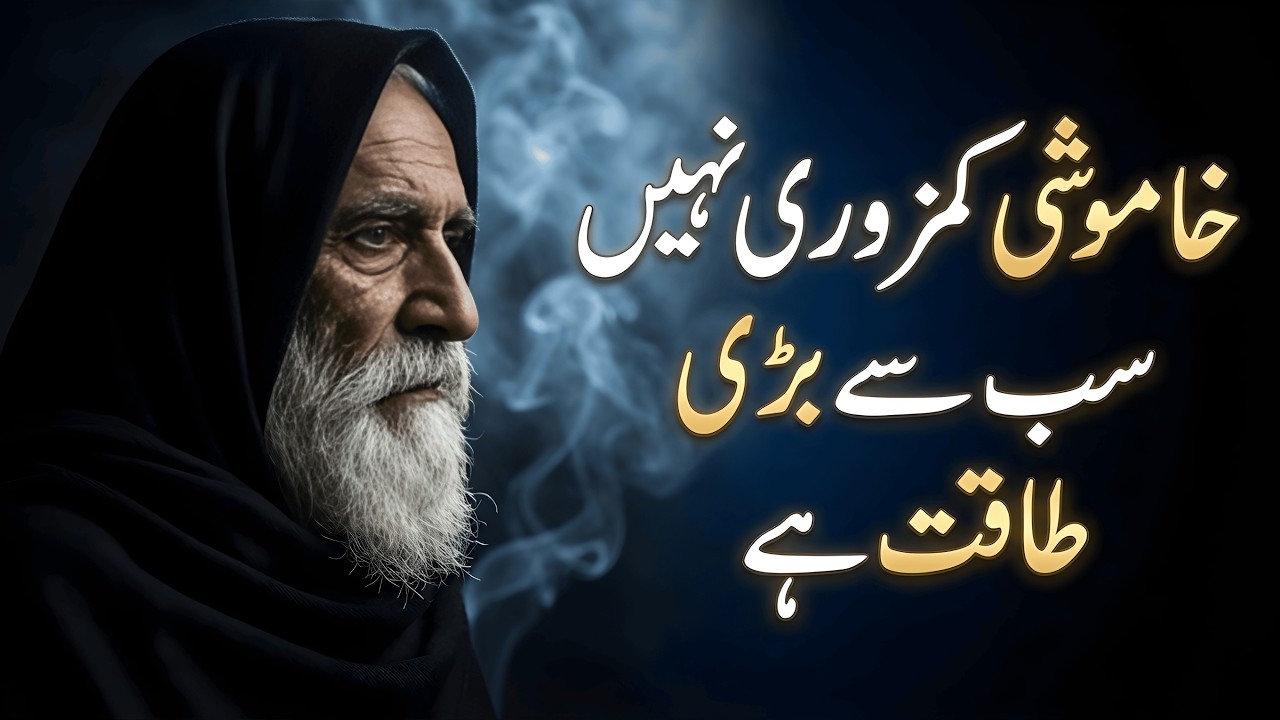 لوگ خاموشی کو کمزوری سمجھتے ہیں، مگر یہی سب سے بڑی طاقت ہے