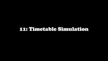 TSW 4 Public Editor Basic Scenario Creation Part 11: Timetable Simulation