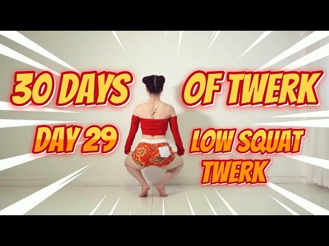 HOW TO TWERK 🍑day 29🍑How to low squat twerk🍑BEGINNERS TUTORIAL【30 Days of Twerk】 thumbnail