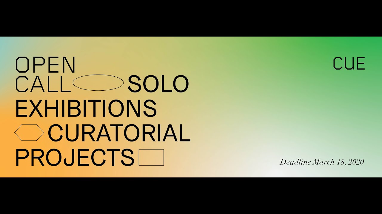 CUE Art Foundation 2020 Open Call Information Session Webinar