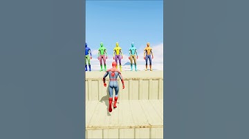 GTA 5 Epic Water Ragdolls Spiderman Jump/Fails Ep 1562 #shorts