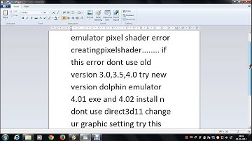 how to fix dolphin emulator pixel shader error creatingpixelshader.....