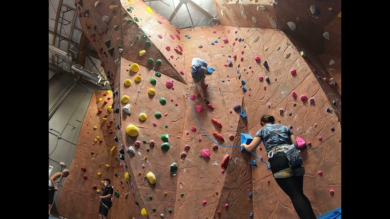 Bryon Climbs an Unknown Grade at Rockreation