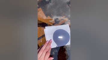 Making fire with a magnifying glass - physics  experiment