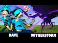 (me) Dave vs. Wither Storm | Minecraft (THIS IS EPIC!)