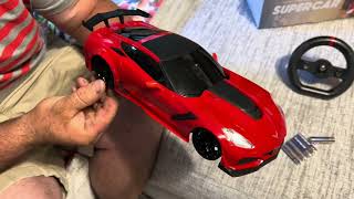 Sharper image ZR1 Corvette Real drive- unboxing and test drive- RC Cincy