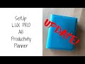 A5 LUX PRO Productivity Planner setup - UPDATE!