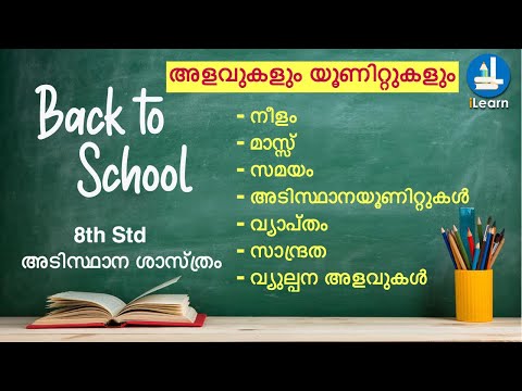 SCERT Textbook | 8th std | Science | Chapter 8 - അളവുകളും യൂണിറ്റുകളും