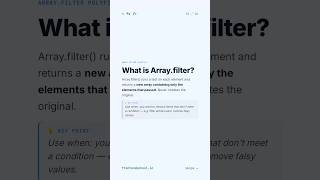 How to implement Array.filter polyfill from scratch #shorts