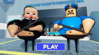 РОБЛОКС НО ЭТО ПОБЕГ ОТ БОСА МАЛЫША БАРРИ!!! BOSS BABY BARRY'S PRISON RUN! #roblox