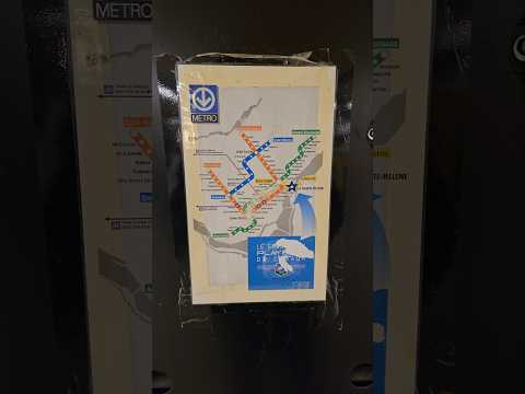 Old metro map at McGill metro station in Montreal (pre-2007)