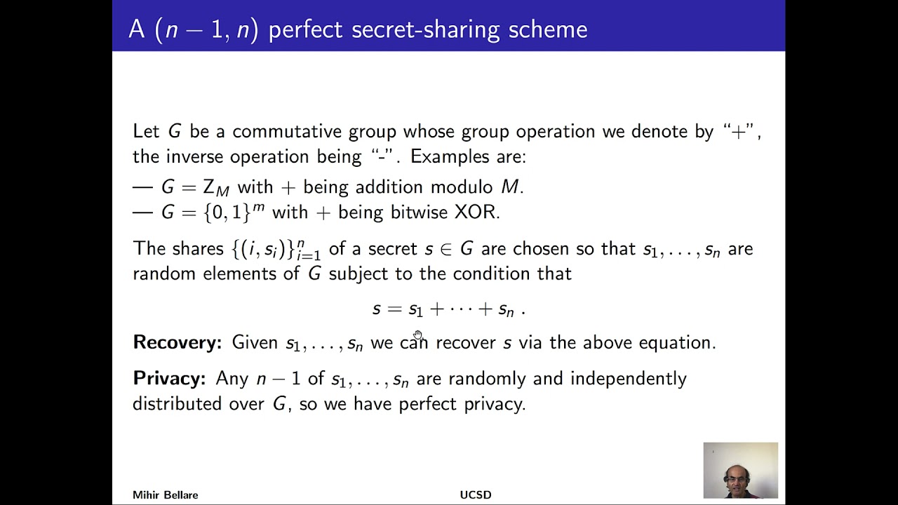 Secret sharing