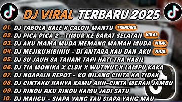 DJ TIKTOK TERBARU 2025 - DJ TABOLA BALE X CALON MANTU🎵DJ PICA PICA 2 - TIMUR KE BARAT SELATAN🎵