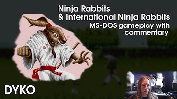 Ninja Rabbits MS-DOS gameplay with commentary