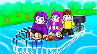 Driving an INVISIBLE Boat in Roblox Build a Boat! screenshot 5