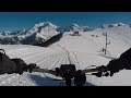 Condition extrême Vtt, vttae en montagne, neige, panorama du Mont Blanc hiver 2018
