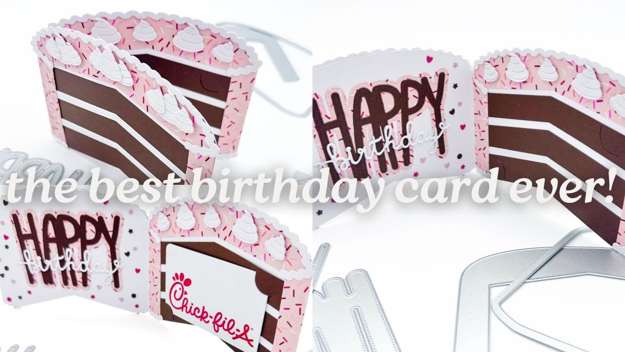 Как сделать открытку в форме торта! Идеальная поздравительная открытка существует! #поздравительн...