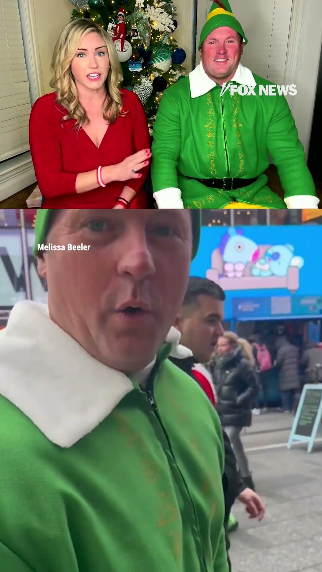 Husband takes on wife's dare to dress up as character from beloved holiday classic