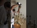 Como cambiar un candelabro, pasa a paso. How to change a chandelier,  step by step.