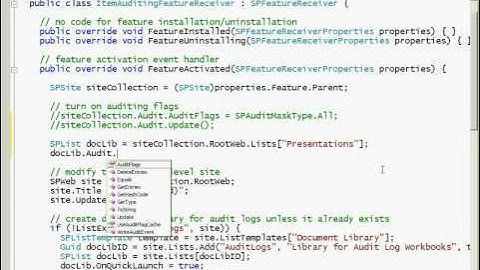 Activating Auditing Programmatically for a Single Document Library in Windows SharePoint Services 3.0