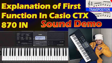 Explanation of first function in keyboard Casio CTX 870 in