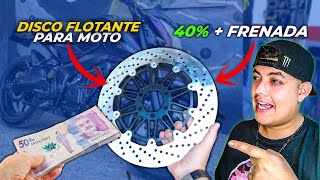 ✅ Ahora si FRENA mi MOTO!! DISCO de Freno FLOTANTE para Moto   | Pulsar NS200 Bogotá