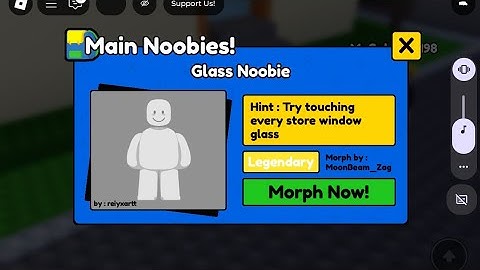 cara dapetin glass noobie di find the noobies morphs