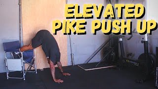 Movement Demo | Feet Elevated Pike Push Up