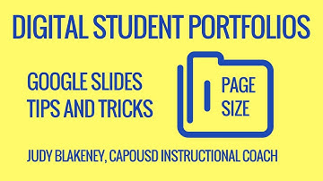 Digital Portfolio GSlides Page Size