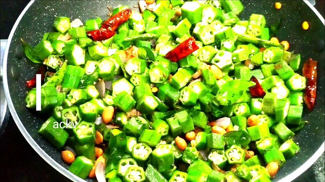 How to make Bendakaya fry in telugu Ladies finger recipe telugu