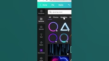Easy Glowing Neon Effect With Canva #shorts