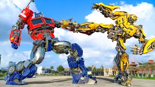 Transformers One - Optimus Prime vs Bumblebee 2024 Movie - Paramount Pictures [HD]
