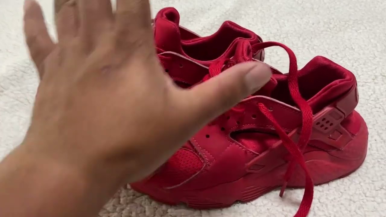 amplitud pavo fregar Reseña Unboxing tenis 👟 Nike Huarache Rojo de regalo 🎁 Nuevos - YouTube