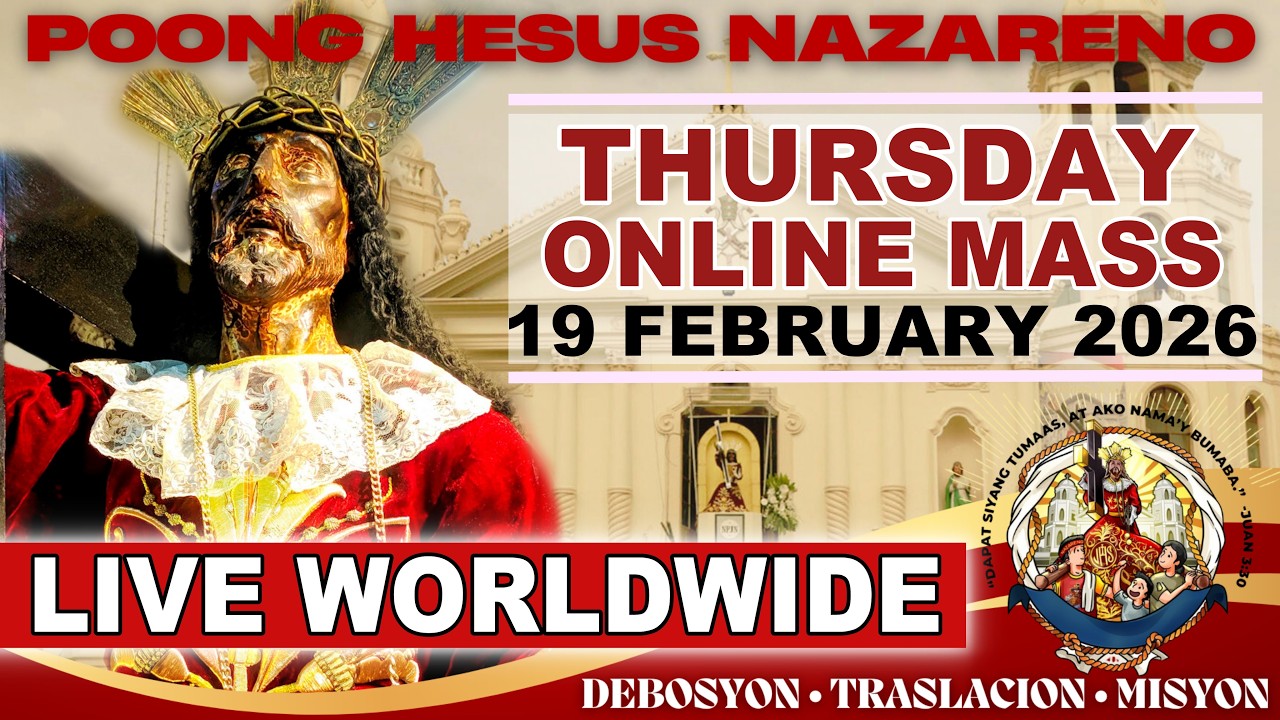 QUIAPO CHURCH LIVE MASS TODAY · 19 FEBRUARY 2026 · THURSDAY (HEALING MASS)