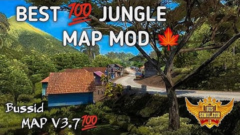 Best 💯 Jungle 🍁 Map Mod For Bus Simulator Indonesia 🇮🇩 // Bussid map mod V3.7 #bussidmapmod #jungle🍁