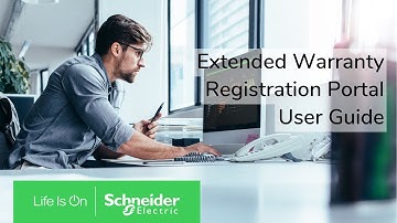 Extended Warranty Registration Portal User Guide | Schneider Electric