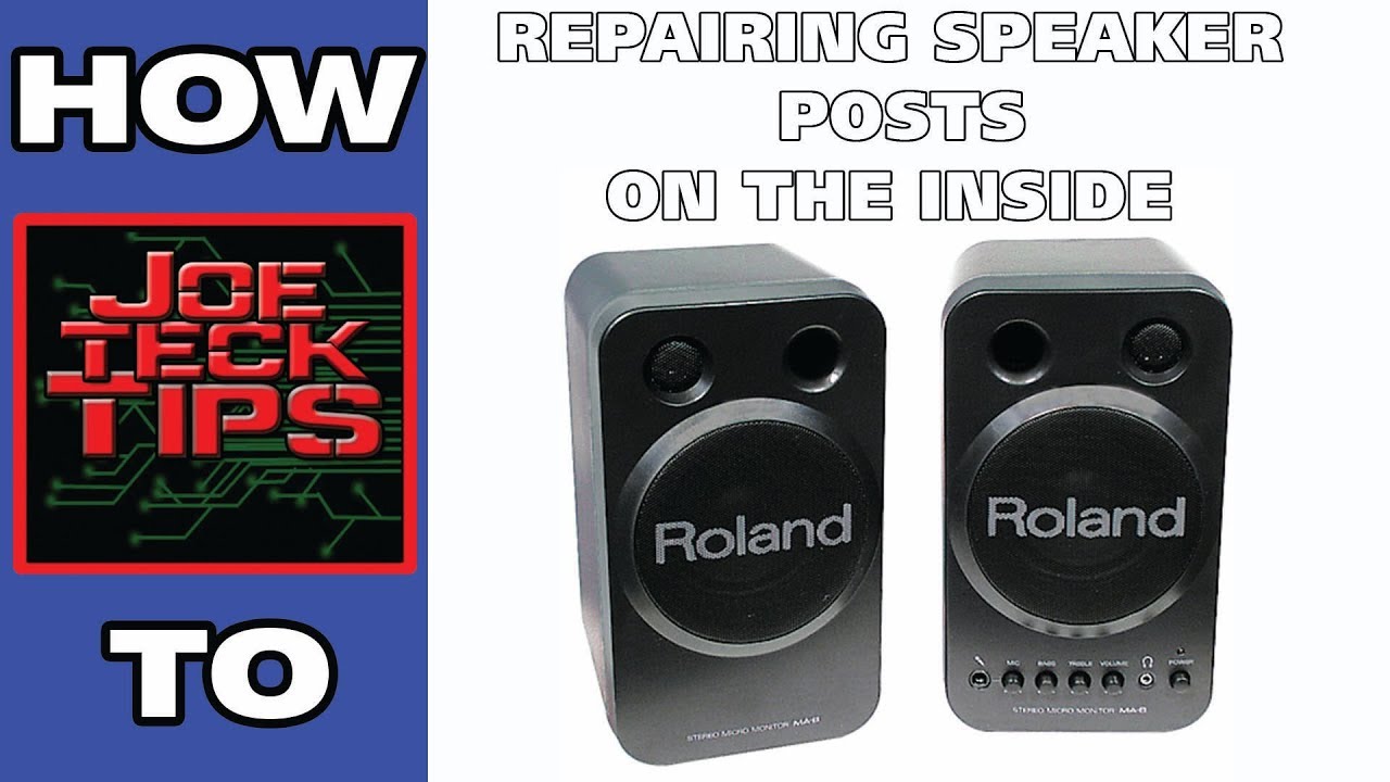 Roland MA-8 (inside) post repair | HOW TO | JoeteckTips - YouTube