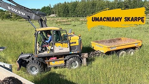 Podsypywanie skarpy I Volvo Ew140d Tiltrotator Engcon