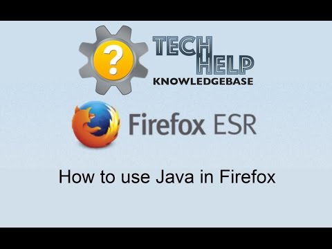 How To Use Java In Firefox