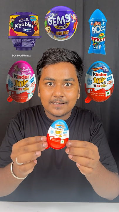 Kinder Joy Eating ASMR || Eating Challenge ASMR || Gems Eating #shorts #shortvideo #eating