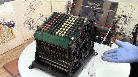 Burroughs Class 1 Adding Machine,  Eps 4 Cleaning the machine up